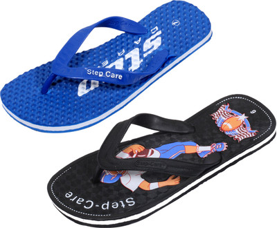 

Indistar Flip Flops, Dotted blue::black
