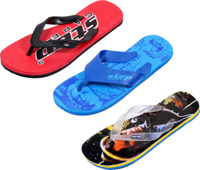 

Indistar Flip Flops, Printed black:red::printed blue