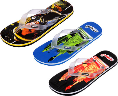 

Indistar Flip Flops, Red:ifel blue::printed blk