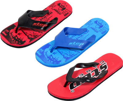 

Indistar Flip Flops, Red:printed blue::printed red