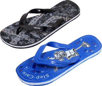 

Indistar Flip Flops, Printed black::blue