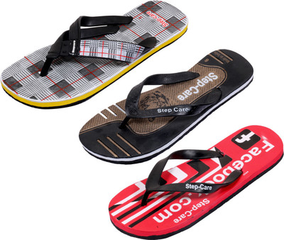 

Indistar Flip Flops, Printed red:white check::brown