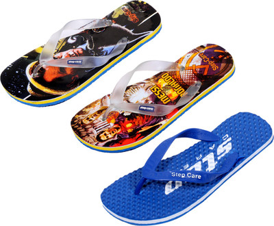 

Indistar Flip Flops, Dotted blue:printed black::yellow printed