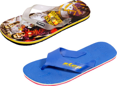 

Indistar Flip Flops, Printed yellow::blue step