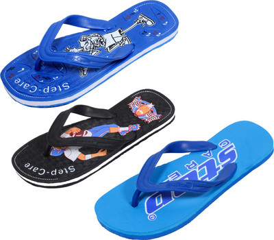 

Indistar Flip Flops, Blue:blue::black