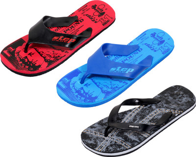 

Indistar Flip Flops, Printed black:printed blue::printed red