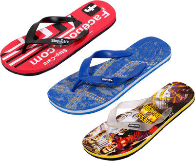 

Indistar Flip Flops, Printed yellow:printed red::printed blue