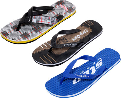 

Indistar Flip Flops, Dotted blue:white check::brown