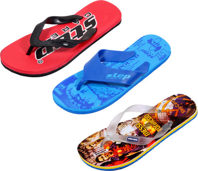 

Indistar Flip Flops, Yellow printed:red::printed blue