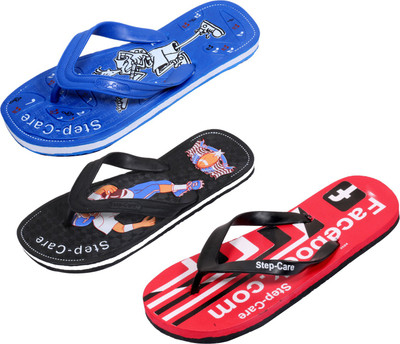 

Indistar Flip Flops, Printed red:blue::black