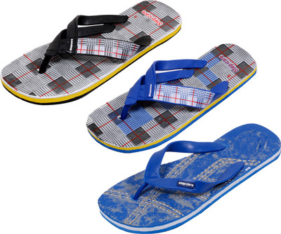 

Indistar Flip Flops, Printed blue:blue check::white check