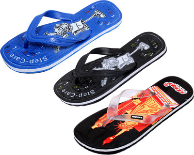 

Indistar Flip Flops, Red:black::blue