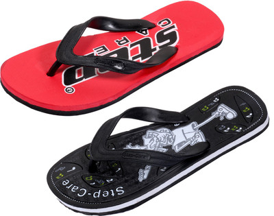 Indistar Flip Flops, Red::black
