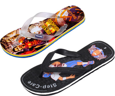 

Indistar Flip Flops, Yellow printed::black