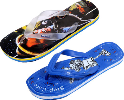

Indistar Flip Flops, Printed black::blue