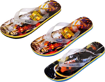 

Indistar Flip Flops, Printed black:yellow printed::printed yellow