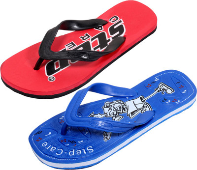 

Indistar Flip Flops, Red::blue