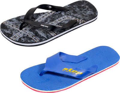 

Indistar Flip Flops, Printed black::blue step