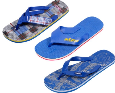 

Indistar Flip Flops, Printed blue:blue step::blue check