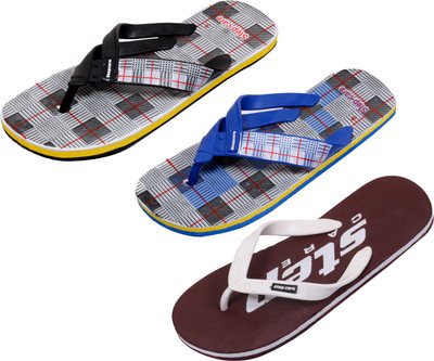 

Indistar Flip Flops, Brown step:blue check::white check