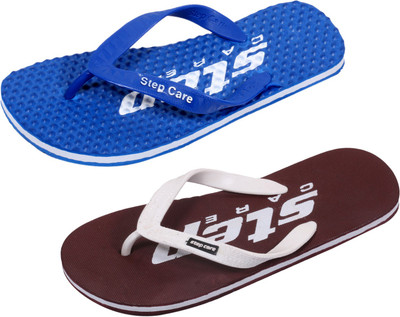 

Indistar Flip Flops, Dotted blue::brown step