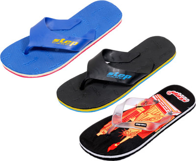 

Indistar Flip Flops, Red:black step::blue step