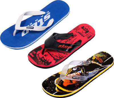 

Indistar Flip Flops, Printed blk:printed red::plain blue