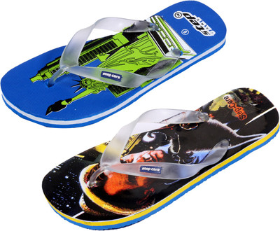 

Indistar Flip Flops, Ifel blue::printed black