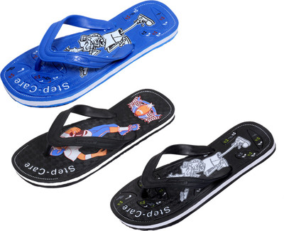 

Indistar Flip Flops, Black:blue::black