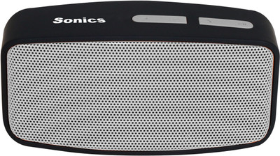 

Sonics SL-BS144 FM 10 W Portable Bluetooth Laptop/Desktop Speaker(Silver, Black, 2.1 Channel), Black;silver
