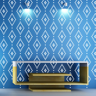 Arhat Stencils ABSTRACT ASR-E046 GLOSSY ABSTRACT PVC (Wall Décor & Art) Stencil(Pack of 2, ABSTRACT)