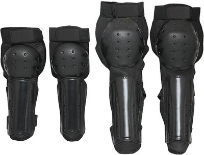 

Futaba Sports Safety Knee Pads and Elbow Pads - 4 Pcs Knee, Calf & Thigh Support, Black
