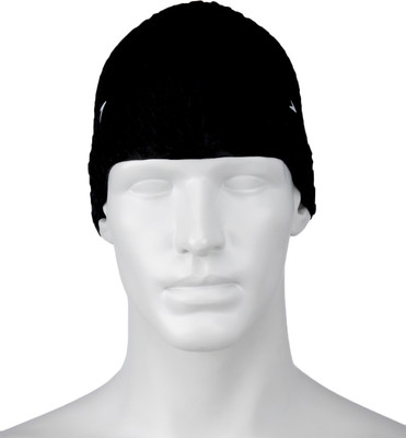 

Speedo Bubble Cap Swimming Cap(Black, Pack of 1)