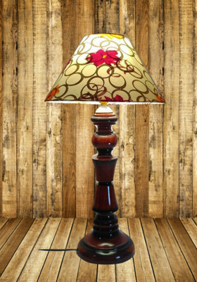 

Woodly Golden Rings Design Table Lamp(45 cm, Multicolor)