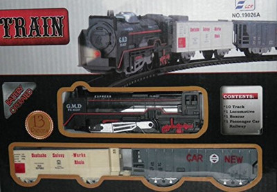 

Firstep Battery Operated Train Track Set For Kids 13 Pcs(Red//Black)