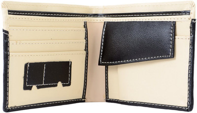 

Bagaholics Men Black, White Artificial Leather Wallet(6 Card Slots)