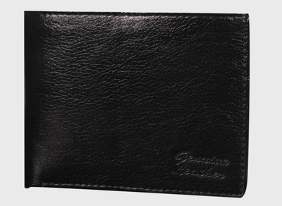 

IRIS Designs Men Black Genuine Leather Wallet(3 Card Slots)