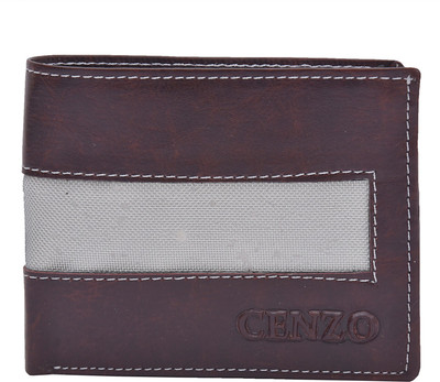 Bagaholics Men Maroon, Silver Artificial Leather Wallet(6 Card Slots)