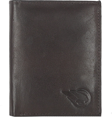 

RUGE Men Brown Genuine Leather Wallet(7 Card Slots), Dark brown