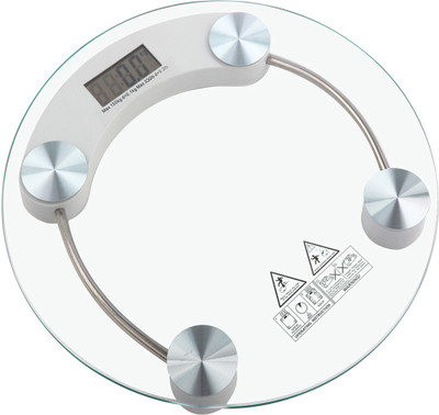 Like Star Digital Glass Weighing Scale Personal Health Body Measuring Gain or Loose Identifier 150 KG LCD Display Weighing Scale Machine Weighing Scale(White) available at flipkart for Rs.599