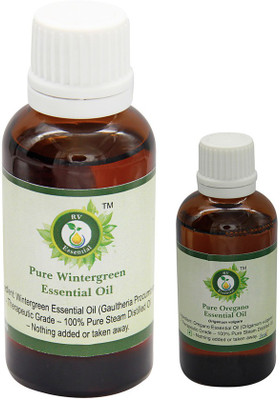 

R V Essential Wintergreen (50ml) and Oregano Essential Oil (30ml)- 100% Pure & Natural(80 ml)