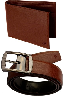 

DFashion Men Brown Artificial Leather Belt, Brown-01