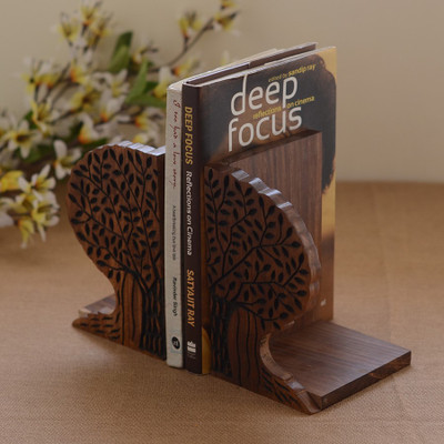 

Unravel India Wooden Book End(Brown, Pack of 1)