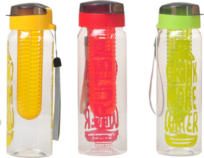 

Imago Detox Sport Fruit Sip Infuser 700 ml Water Bottles(Set of 3, Multicolor)