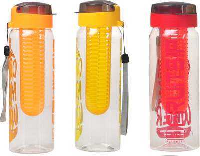 

Imago Detox Sport Fruit Sip Infuser 700 ml Water Bottles(Set of 3, Multicolor)