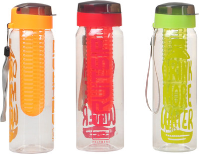 

Imago Detox Sport Fruit Sip Infuser 700 ml Water Bottles(Set of 3, Multicolor)