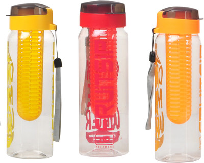 

Imago Detox Sport Fruit Sip Infuser 700 ml Water Bottles(Set of 3, Multicolor)