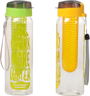 

Imago Detox Sport Fruit Sip Infuser 700 ml Water Bottles(Set of 2, Multicolor)