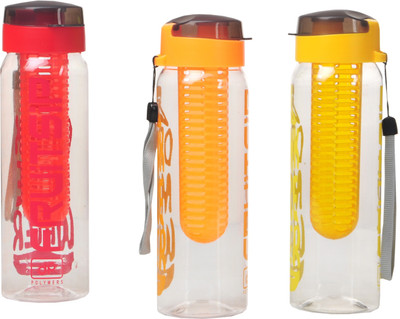 

Imago Detox Sport Fruit Sip Infuser 700 ml Water Bottles(Set of 3, Multicolor)