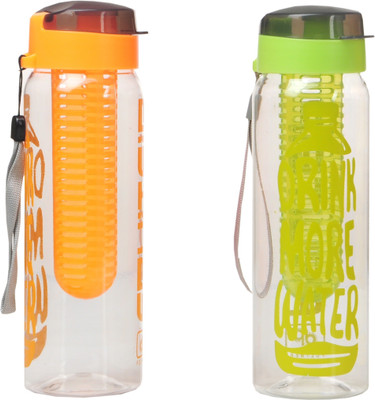 

Imago Detox Sport Fruit Sip Infuser 700 ml Water Bottles(Set of 2, Multicolor)